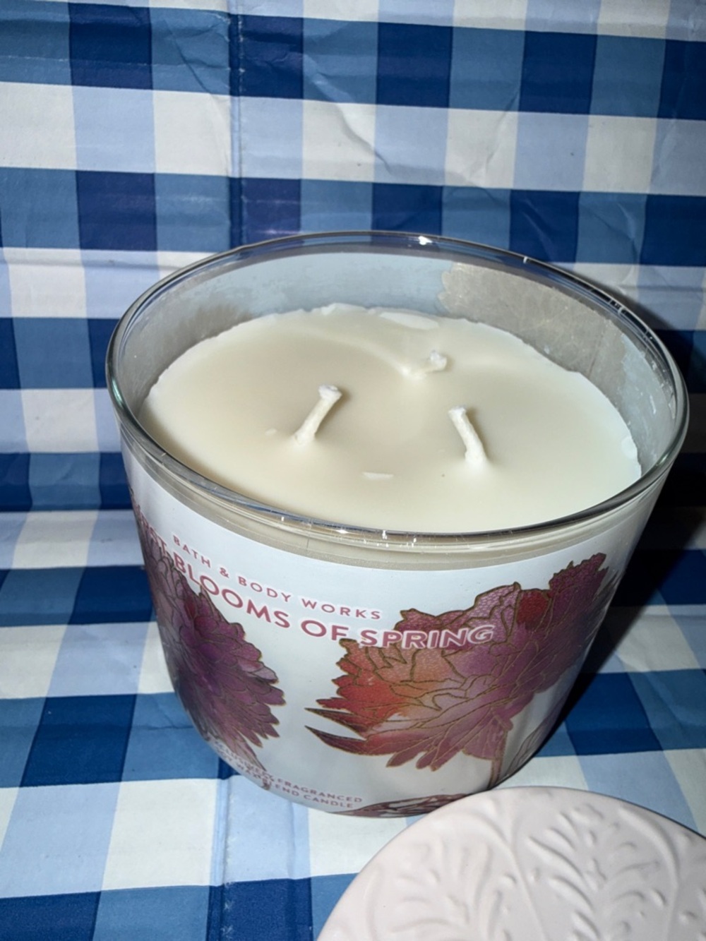 First blooms of spring candle